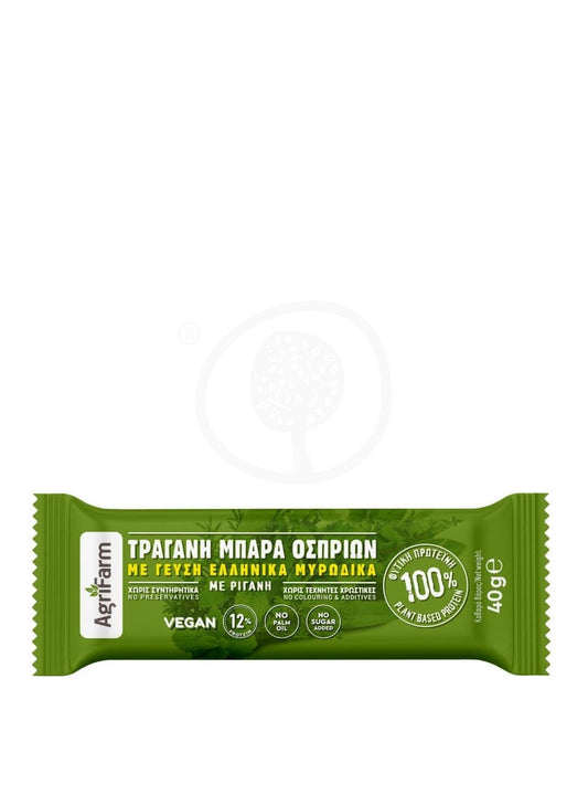 Μπάρα οσπρίων φυτικής πρωτεϊνης με ελληνικά μυρωδικά, Λαμίας "Agrifarm Premium Products" 40g